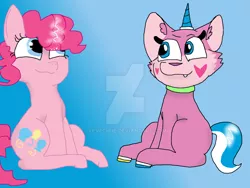 Size: 1024x768 | Tagged: artist:eevechue, cat, catified, crossover, derpibooru import, hoof feet, lego, pinkie pie, safe, species swap, the lego movie, unikitty