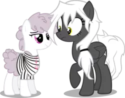 Size: 1896x1487 | Tagged: safe, artist:zacatron94, derpibooru import, oc, oc:captain white, oc:curly mane, unofficial characters only, pegasus, pony, alternate design, clothes, female, mare, shirt, vector