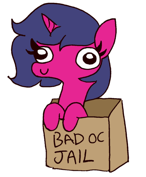 Size: 950x1150 | Tagged: safe, artist:threetwotwo32232, artist:tjpones, derpibooru import, edit, oc, oc:fizzy pop, unofficial characters only, pony, unicorn, box, c:, colored, pony in a box, simple background, smiling, white background