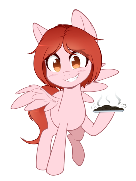Size: 697x930 | Tagged: safe, artist:higgly-chan, derpibooru import, oc, oc:weathervane, pegasus, pony, hoof hold, simple background, solo, transparent background, try