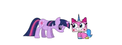 Size: 2036x768 | Tagged: safe, artist:lachlandingoofficial, derpibooru import, twilight sparkle, crossover, fat, fat fetish, fetish, lego, obese, request, simple background, tara strong, the lego movie, transparent background, twilard sparkle, unikitty, unikitty! (tv series), voice actor joke