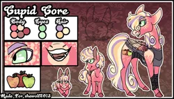 Size: 2520x1440 | Tagged: safe, artist:thebigearredbat, derpibooru import, oc, oc:cupid core, unofficial characters only, pegasus, pony, age progression, colt, commission, freckles, male, offspring, parent:big macintosh, parent:princess cadance, parents:cadmac, reference sheet, solo, stallion