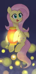 Size: 468x960 | Tagged: safe, artist:ch-chau, derpibooru import, fluttershy, pegasus, pony, chinese lantern, cute, female, hoof hold, lantern, lights, mare, open mouth, paper lantern, shyabetes, smiling, solo, wings