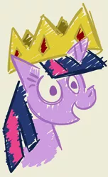 Size: 2498x4096 | Tagged: safe, artist:amarthgul, artist:discord, derpibooru import, twilight sparkle, pony, the beginning of the end, crown, jewelry, masterpiece, regalia, solo
