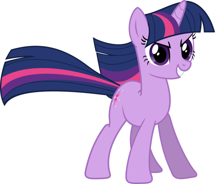 Size: 966x827 | Tagged: safe, artist:martinnus1, derpibooru import, twilight sparkle, pony, unicorn, the return of harmony, determined, epic, female, mare, pose, simple background, smiling, solo, transparent background, unicorn twilight, vector, windswept mane