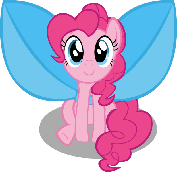 Size: 10236x9963 | Tagged: safe, artist:mrkat7214, derpibooru import, pinkie pie, pony, absurd resolution, bow, c:, cute, diapinkes, female, impossibly large bow, looking at you, mare, simple background, sitting, smiling, solo, transparent background, vector