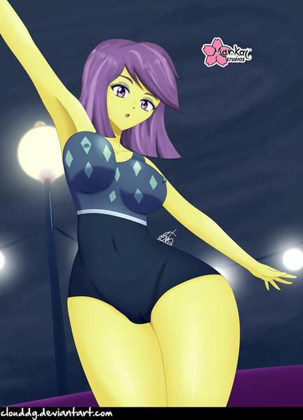 Size: 721x1000 | Tagged: questionable, artist:clouddg, derpibooru import, victoria, equestria girls, armpits, big breasts, breasts, busty victoria, cameltoe, clothes, erect nipples, female, milf, nipple outline, sexy, solo, solo female, thick, wide hips
