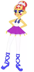 Size: 286x599 | Tagged: safe, artist:selenaede, artist:wynterstar93, derpibooru import, sunset shimmer, human, equestria girls, ballerina, ballet slippers, ballora, barely eqg related, base used, clothes, crossover, five nights at freddy's, jewelry, scott cawthon, sister location, slippers, tiara