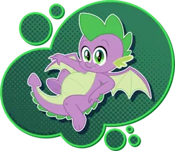 Size: 500x432 | Tagged: safe, artist:the-irken-moonwalker, derpibooru import, spike, dragon, baby, baby dragon, belly, chubby, claws, cute, fangs, green eyes, looking at you, male, on back, signature, simple background, smiling, solo, spikabetes, transparent background, winged spike, wings