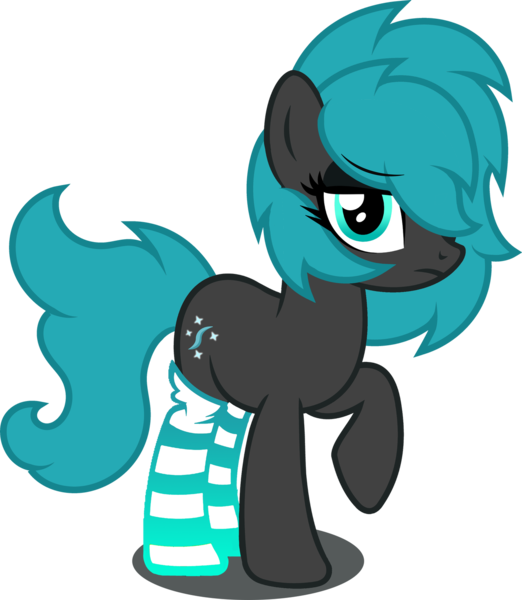 Size: 1280x1472 | Tagged: safe, artist:fletcherthehuntress, derpibooru import, oc, oc:necro mist, earth pony, pony, clothes, female, mare, raised hoof, simple background, socks, solo, striped socks, transparent background