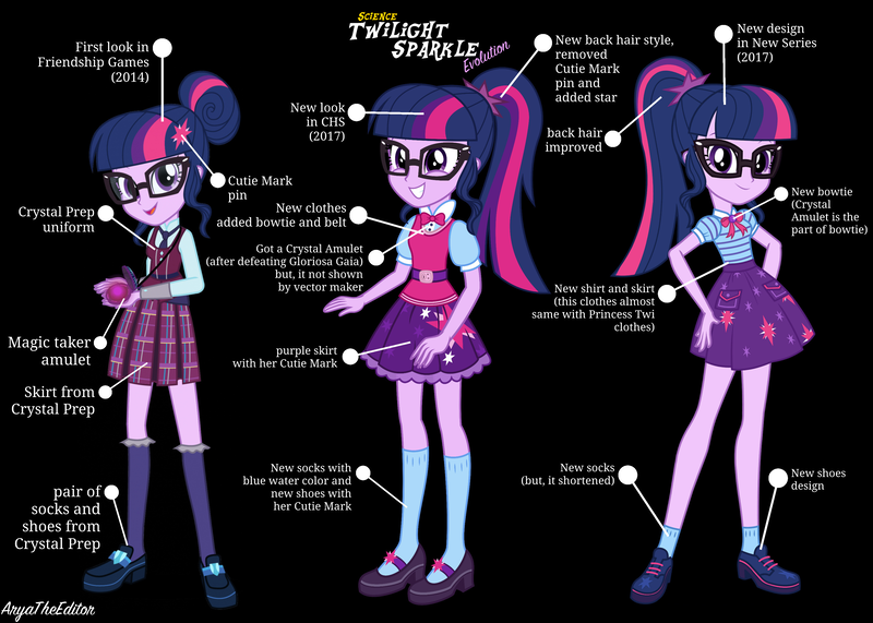 Size: 3314x2367 | Tagged: safe, artist:aryatheeditor, derpibooru import, sci-twi, twilight sparkle, equestria girls, equestria girls series, friendship games, spoiler:eqg specials, amulet, belt, bowtie, clothes, crystal prep academy uniform, cutie mark, element of generosity, element of honesty, element of kindness, element of laughter, element of loyalty, element of magic, elements of harmony, evolution, geode of telekinesis, glasses, grin, hair bun, jewelry, magic, magical geodes, mary janes, pleated skirt, ponytail, preview, school uniform, shoes, skirt, smiley face, smiling, socks