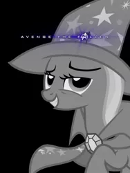 Size: 2598x3456 | Tagged: safe, artist:darkvader2016, derpibooru import, trixie, pony, avenge the fallen, avengers: endgame, poster