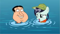 Size: 1311x738 | Tagged: suggestive, derpibooru import, edit, edited screencap, screencap, coloratura, the mane attraction, bath, creepy, crossover, cute, family guy, female, filly, giggity, glenn quagmire, male, rara, shipping, smiling, story included, straight, wat, water