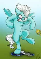 Size: 2907x4096 | Tagged: safe, artist:lupiarts, artist:snoopystallion, derpibooru import, fleetfoot, spitfire, pegasus, pony, angry, bipedal, chest fluff, comic sins, female, leg fluff, mare, medal, meme, rage, second place, silver medal, sore loser, spread wings, stomping, troll, trollface, wings