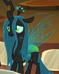 Size: 573x718 | Tagged: changeling, changeling queen, cropped, cute, cutealis, derpibooru import, female, queen chrysalis, sad, sadorable, safe, screencap, solo, the beginning of the end