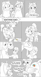 Size: 6438x12128 | Tagged: safe, artist:cactuscowboydan, author:bigonionbean, derpibooru import, oc, oc:heartstrong flare, oc:king calm merriment, oc:king speedy hooves, oc:tommy the human, alicorn, human, comic:fusing the fusions, comic:the bastion of canterlot, alicorn oc, argument, butt, canterlot, canterlot castle, cape, clothes, comic, commissioner:bigonionbean, conductor hat, confusion, cutie mark, dialogue, family, fat ass, father and child, father and son, flank, fusion, fusion:heartstrong flare, fusion:king calm merriment, fusion:king speedy hooves, goggles, gymnasium, hanging on, hat, horn, human oc, jumping, kissing, magic, male, petting, plot, potion, scared, shocked expression, sketch, spread wings, stallion, thicc ass, uncle and nephew, uniform, wings, wonderbolts, wonderbolts uniform