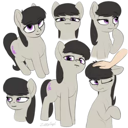 Size: 4000x4000 | Tagged: safe, artist:zippysqrl, derpibooru import, octavia melody, earth pony, pony, :3, bored, bust, colored sketch, cute, disapproval, female, happy, head pat, looking at you, missing accessory, one eye closed, one hoof raised, pat, pathetic, simple background, smug, tavibetes, thinking, transparent background