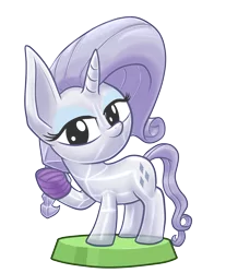 Size: 7087x8564 | Tagged: absurd resolution, artist:stewart501st, bandage, bandaged hoof, clarity, crystal pony, cute, derpibooru import, looking at you, miss pie's monsters, part of a set, pocket ponies, pocket pony, raribetes, rarity, safe, simple background, species swap, transparent background