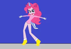 Size: 853x587 | Tagged: safe, artist:mewmewspike, artist:selenaede, derpibooru import, pinkie pie, equestria girls, base used, clothes, cosplay, costume, crossover, lego, the lego movie, unikitty