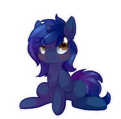 Size: 462x454 | Tagged: safe, artist:loyaldis, derpibooru import, oc, oc:starlight blossom, unofficial characters only, pony, unicorn, blushing, cute, female, filly, simple background, sitting, transparent background