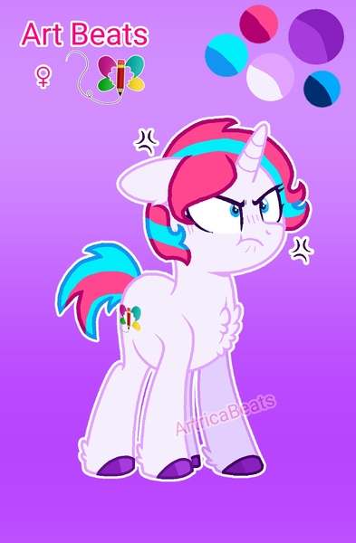 Size: 1200x1832 | Tagged: safe, artist:artricabeats, derpibooru import, oc, oc:art beats, unofficial characters only, pony, unicorn, reference sheet, solo