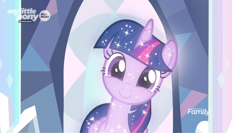 Size: 1872x1078 | Tagged: safe, derpibooru import, screencap, tree of harmony, twilight sparkle, pony, uprooted, cute, head tilt, implied twilight sparkle, smiling, solo, sparkles, treelight sparkle, treelightbetes