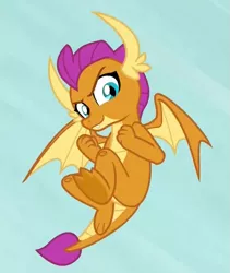 Size: 579x685 | Tagged: cropped, derpibooru import, dragon, dragoness, female, flying, safe, screencap, sky, smolder, solo, uprooted