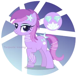 Size: 2944x2936 | Tagged: safe, artist:razorbladetheunicron, derpibooru import, amethyst star, lotus blossom, oc, unofficial characters only, earth pony, pony, lateverse, alternate universe, base used, bracelet, cutie mark, eyeshadow, female, fusion, jewelry, makeup, mare, necklace, simple background, solo, transparent background