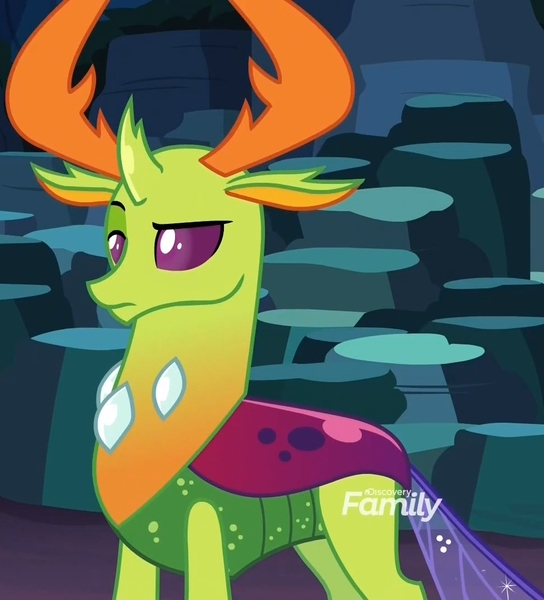 Size: 979x1080 | Tagged: changedling, changeling, changeling king, derpibooru import, king thorax, raised eyebrow, safe, screencap, solo, thorax, thorax is not amused, unimpressed, uprooted