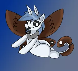 Size: 968x888 | Tagged: safe, artist:pencil bolt, derpibooru import, oc, oc:soffies, insect, moth, mothpony, original species, pony, female, looking at you, solo