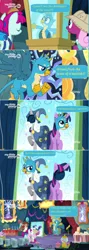 Size: 1366x3856 | Tagged: alicorn, balloon, booth, comic, cup, derpibooru import, dialogue, edit, edited screencap, food, fruit pack, gallus, gumball machine, lies, lies and slander!, merchandise, misspelling, museum, picture frame, popcorn, ruby splash, safe, screencap, screencap comic, star swirl the bearded, ticket booth, tourist, tree of harmony, twilight sparkle, twilight sparkle (alicorn), uprooted, yona