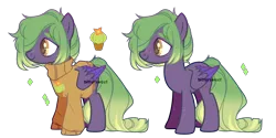 Size: 3200x1600 | Tagged: safe, artist:biitt, derpibooru import, oc, oc:cactus, pegasus, pony, clothes, female, mare, simple background, solo, sweater, transparent background, two toned wings, wings