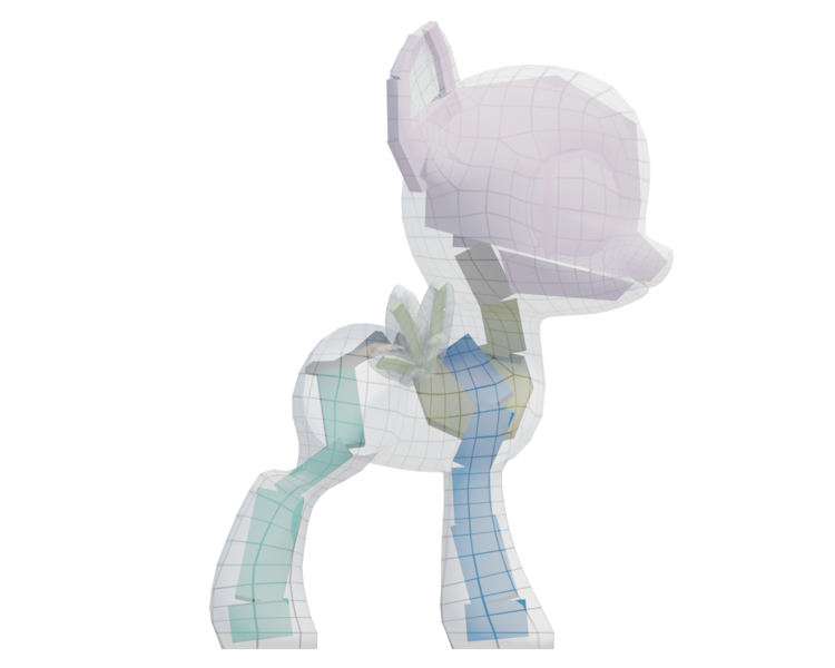 Size: 1280x1024 | Tagged: safe, artist:clawed-nyasu, derpibooru import, oc, unnamed oc, unofficial characters only, pony, 3d, 3d model, anatomy, bone, female, filly, simple background, skeleton, solo, transparent background