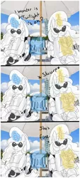 Size: 540x1192 | Tagged: safe, artist:pastel-pony-pictures, deleted from derpibooru, derpibooru import, princess celestia, princess luna, alicorn, pony, the beginning of the end, beach umbrella, chest fluff, comic, dialogue, drink, drinking, duo, ear fluff, female, magic, mare, onomatopoeia, retirement, royal sisters, shoulder fluff, slurp, straw, sunglasses, telekinesis, vacation