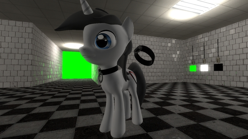 Size: 1366x768 | Tagged: safe, artist:nanayashikiplz, derpibooru import, oc, unofficial characters only, pony, .zip file at source, 3d, 3d model, collar, downloadable, gmod, request, solo