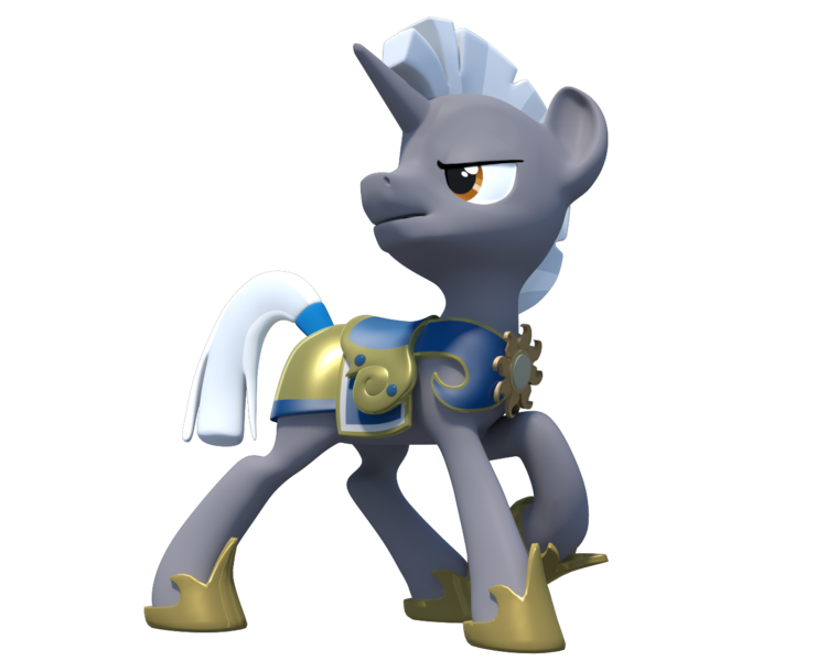 Size: 1280x1024 | Tagged: safe, artist:clawed-nyasu, derpibooru import, oc, oc:scope, unofficial characters only, pony, 3d, 3d model, armor, commission, simple background, solo, transparent background