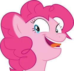 Size: 5237x4983 | Tagged: safe, artist:uigsyvigvusy, derpibooru import, pinkie pie, pony, absurd resolution, faic, looking at you, simple background, tongue out, transparent background, vector