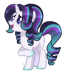 Size: 1072x1196 | Tagged: safe, artist:sugaryicecreammlp, derpibooru import, oc, oc:starry song, unofficial characters only, pony, unicorn, female, magical lesbian spawn, mare, offspring, parent:coloratura, parent:starlight glimmer, simple background, solo, transparent background