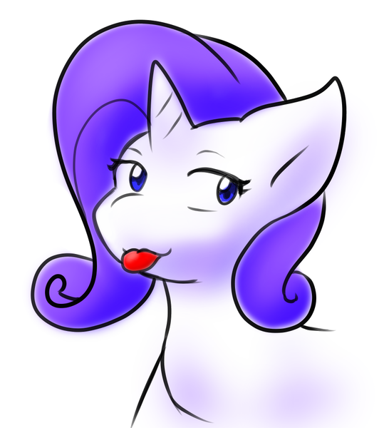 Size: 879x979 | Tagged: safe, artist:zutcha, derpibooru import, rarity, pony, unicorn, raspberry, solo, tongue out