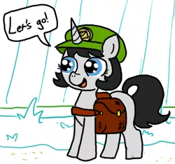 Size: 640x600 | Tagged: editor needed, safe, artist:ficficponyfic, derpibooru import, oc, oc:joyride, unofficial characters only, pony, unicorn, colt quest, child, color, colored, cute, dirt, female, filly, foal, grass, happy, hat, horn, innocent, letter, mail, mailbag, mailmare, mailmare hat, mailpony, smiling, story included