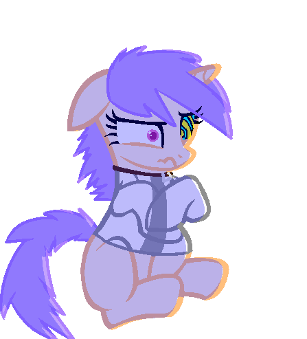 Size: 447x493 | Tagged: safe, artist:renfred456, derpibooru import, oc, pony, bondage, insanity, solo, straitjacket