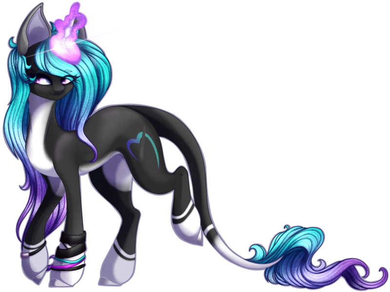 Size: 1900x1425 | Tagged: safe, artist:sodapopfairypony, derpibooru import, oc, oc:ash, pony, unicorn, female, magic, mare, simple background, solo, transparent background