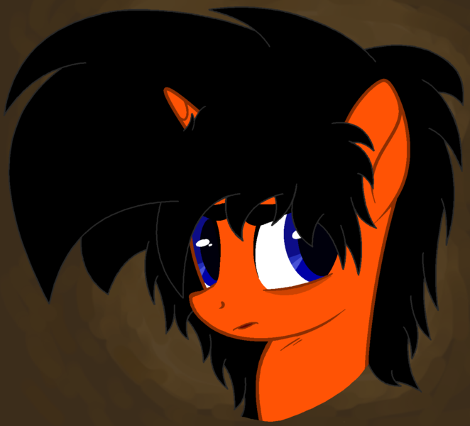 Size: 1406x1274 | Tagged: safe, artist:tr4p3z1um5, derpibooru import, oc, oc:burning fury, unofficial characters only, pony, unicorn, base used, bust, female, frown, portrait