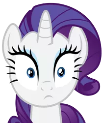 Size: 7490x9000 | Tagged: safe, artist:korsoo, derpibooru import, rarity, pony, unicorn, .svg available, absurd resolution, bust, female, looking at you, mare, reaction image, simple background, solo, stare, transparent background, vector, wide eyes