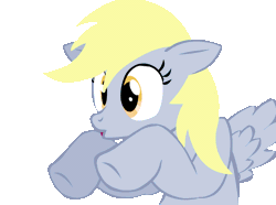 Size: 900x670 | Tagged: safe, artist:audiosecrecy, derpibooru import, derpy hooves, pegasus, pony, castle mane-ia, look before you sleep, 2spooky, animated, artifact, cute, derpabetes, female, hoofy-kicks, mare, oooooh, silly, silly pony, simple background, solo, spooky, transparent background, wings