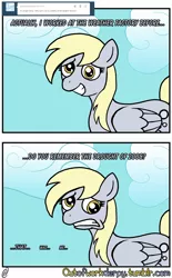 Size: 1280x2070 | Tagged: safe, artist:outofworkderpy, derpibooru import, derpy hooves, ditzy doo, pegasus, pony, comic:out of work derpy, comic, female, grin, mare, outofworkderpy, smiling, solo, tumblr, tumblr comic