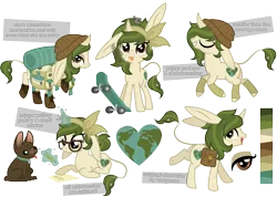 Size: 3355x2394 | Tagged: safe, artist:ivyhaze, derpibooru import, oc, oc:wanderlust, unofficial characters only, dog, donkey, hybrid, mule, pony, unicorn, muleicorn, ponysona, show accurate, simple background, skateboard, transparent background