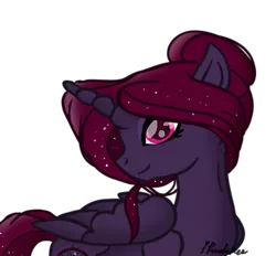 Size: 760x705 | Tagged: safe, artist:ipandacakes, derpibooru import, oc, oc:serene tempest, alicorn, pony, female, magical lesbian spawn, mare, offspring, parent:princess luna, parent:tempest shadow, parents:tempestluna, simple background, solo, transparent background