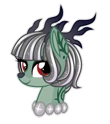 Size: 800x900 | Tagged: safe, artist:crystal-tranquility, derpibooru import, oc, oc:tinsel, deer, deer pony, original species, pond pony, pony, bust, female, portrait, simple background, solo, transparent background