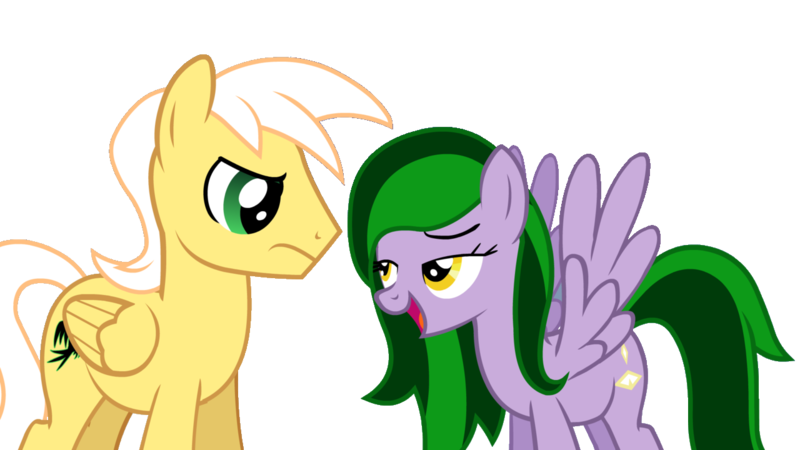 Size: 1280x720 | Tagged: safe, derpibooru import, editor:jdueler11, oc, oc:eagle, oc:emerald may, unofficial characters only, pegasus, pony, bedroom eyes, female, male, mare, simple background, stallion, transparent background, vector